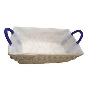 CA3803 CESTA DE VIME 25X18X7CM RETANG FORRO LISO ALCA ALGOD CA3803 CESTA DE VIME 25X18X7CM RETANG FORRO LISO ALCA ALGOD