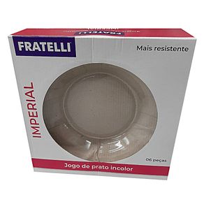 647051 JOGO PRATO FUNDO INCOLOR 06PCS 22CM IMPERIAL
