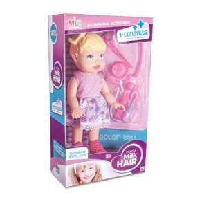 460 BONECA COLECAO MILK HAIR PRIMEIRA CONSULTA