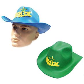 850169 CHAPEU COWBOY LISTRADO/MESCLADO BRASIL ADULTO 850169 CHAPEU COWBOY LISTRADO/MESCLADO BRASIL ADULTO