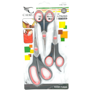 CRS-7165 TESOURA DE INOX C/PONTA FINA E CABO PLASTICO CRS-7165 TESOURA DE INOX C/PONTA FINA E CABO PLASTICO