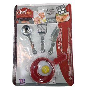 7726 KIT C/FRIGIDEIRA . OVO E 03 UTENSILIOS CHEF KIDS