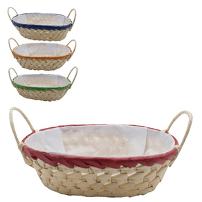 CA3806 CESTA DE VIME 25X18X7CM OVAL C/FORRO BRANCO CA3806 CESTA DE VIME 25X18X7CM OVAL C/FORRO BRANCO