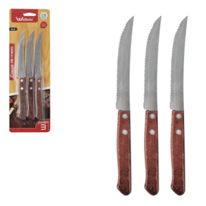 WX7111 FACA DE MESA WOOD CART 3PCS