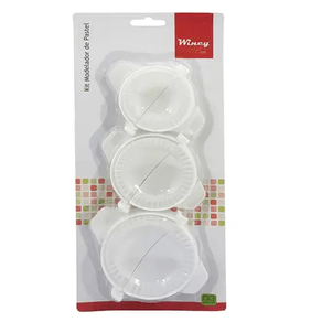 CLA08068 KIT FORMINHA DE PASTEL PP 3PCS CLA08068 KIT FORMINHA DE PASTEL PP 3PCS