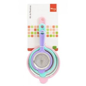 CLA03230 KIT 3 PENEIRAS 6/8/10CM INOX CLA03230 KIT 3 PENEIRAS 6/8/10CM INOX