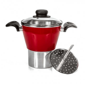 0676 CUSCUZEIRO COLLOOR C/TAMPA DE VIDRO 0676 CUSCUZEIRO COLLOOR C/TAMPA DE VIDRO