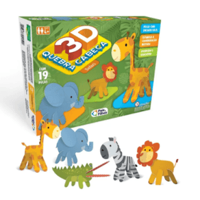 2160 QC QUEBRA-CABECA SAFARI 3D 19PCS