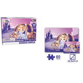 2852 QUEBRA CABECA CINDERELA 60 PCS
