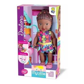 8013 BONECA MY LITTLE COLLECTION DOUTORA NEGRA