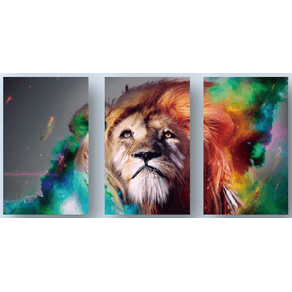 CA7818 QUADRO TELA 40X60 PARTE LEAO