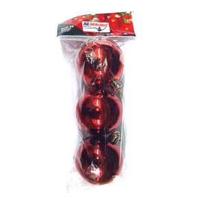 839661 BOLA DE NATAL LISA 5CM VERMELHA C/3 839661 BOLA DE NATAL LISA 5CM VERMELHA C/3