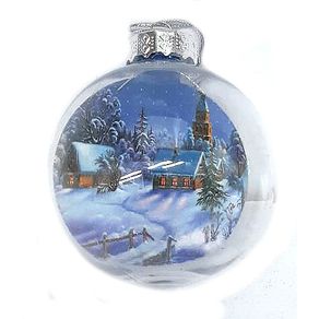 860163 BOLA DE NATAL TRANSPARENTE C/ENFEITE 8CM C/01