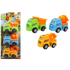 TK-2040 CONJUNTO C/3 CAMINHOES DE PLASTICO A FRICCAO