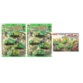 TK-AB2466 CONJUNTO VEICULOS DE PLASTICO A FRICCAO