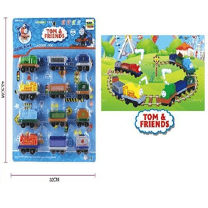 TK-2079 CONJUNTO C/4 CARRINHOS DE PLASTICO A FRICCAO