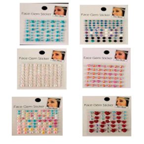 MOD-513 CARTELA ADESIVOS PEDRA FACIAL