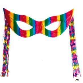 57654 MASCARA TIAZINHA C/CHICOTE  COLORIDO 57654 MASCARA TIAZINHA C/CHICOTE  COLORIDO