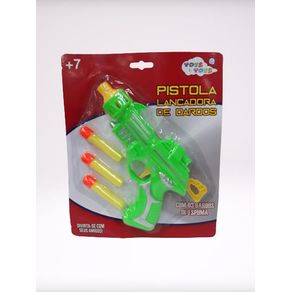 649918 PISTOLA LANCADORA DARDOS ESPUMA C/3PCS