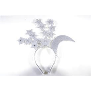 08 TIARA BRANCA ESTRELA/LUA