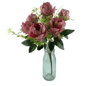 277RS BUQUE PEONIA X7 36CM ENVELHECIDA