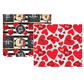 99580048 SACO P/PRESENTE METAL/PEROL 20X29 ROMANTICO C/50