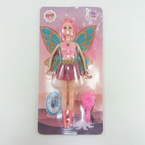 DOLL-17011 BONECA EM PLASTICO COM ACESSORIOS