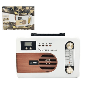 CRS-118BR RADIO RECARREGAVEL 5W BIVOLT C/RELOGIO