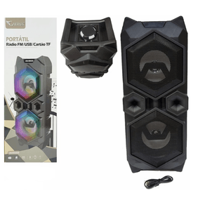 CRS-RD6520  RADIO RECARREGAVEL 10W BIVOLT C/LUZ