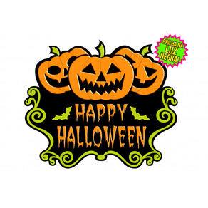 810390 422 PAINEL HALLOWEEN ABOBORA NEON