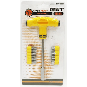 TRY-6004 CHAVE INTERCAMBIAVEL C/ 11 PCS