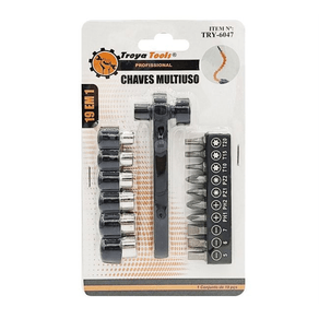 TRY-6047 CONJUNTO DE CHAVES INTERCAMBIAVEIS C/ 17 PCS