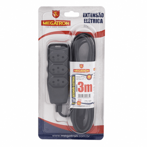 57 EXTENSAO PP PLANO 3X0,75X3,0M ATE 220V-PR 57 EXTENSAO PP PLANO 3X0,75X3,0M ATE 220V-PR