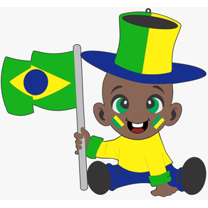 BNCB BEBE NEGRO CAREQUINHA COM BANDEIRA EM EVA