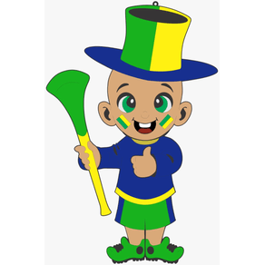 MCV MENINO CAREQUINHA COM VUVUZELA EM EVA