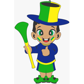 MJV MENINO JAPONES COM VUVUZELA EM EVA