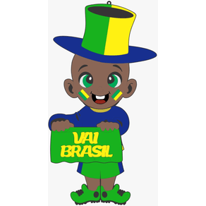 MNCVB MENINO NEGRO CAREQUINHA VAI BRASIL EM EVA