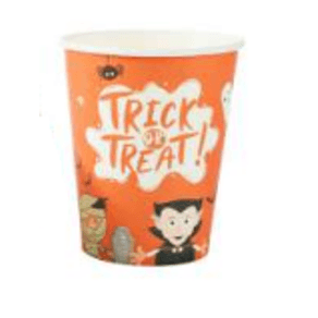 MS064 COPO PAPEL HALLOWEEN DOCE OU TRAVESSURA
