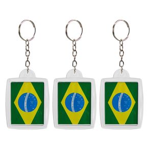 RU-43 CHAVEIRO PLASTICO BRASIL C/12