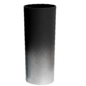 COPO LONG DRINK DEGRADE PRETO FOSCO/PRATA