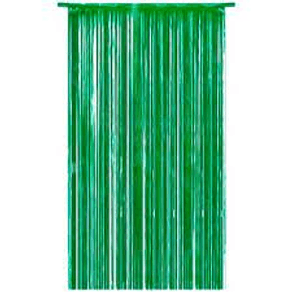 MOD-647 CORTINA EM PAPEL METALIZADO - VERDE ( 2 M X 1 M)