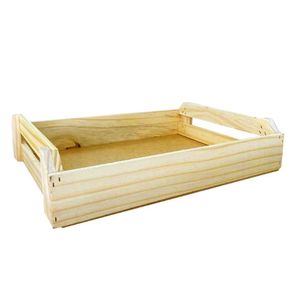 340-1 BANDEJA DE MADEIRA CLARA P