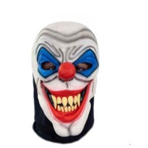 10021 MASCARA LATEX C/CAPUZ PALHACO DIABOLICO