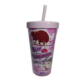 20.21-1 COPO ACRILICO CANUDO  LOVE 600ML