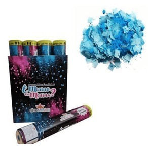 LCN025 LANCA CONFETE PO E PAPEL CHA REVELACAO AZUL