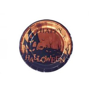 MW185P PRATO PAPEL METALIZADO HAPPY HALLOWEEN 18CM