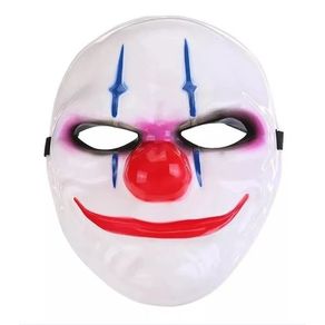 900258, MASCARA PLASTICA PALHACO HALLOWEEN