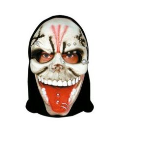 709 MASCARA LATEX C/CAPUZ CAVEIRA C/PIERCING