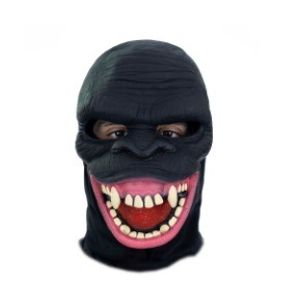 10018 MASCARA LATEX C/CAPUZ GORILA SORRIDENTE