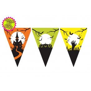 400 VARAL BANDEIRA HALLOWEEN NEON 10 METROS